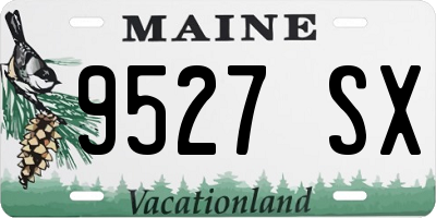 ME license plate 9527SX