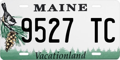 ME license plate 9527TC