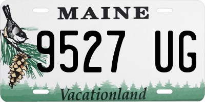 ME license plate 9527UG
