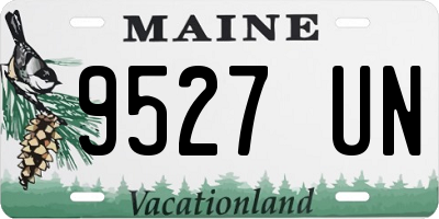 ME license plate 9527UN