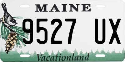 ME license plate 9527UX