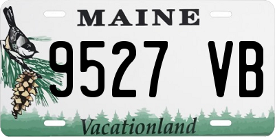 ME license plate 9527VB