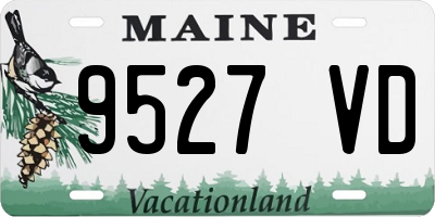 ME license plate 9527VD