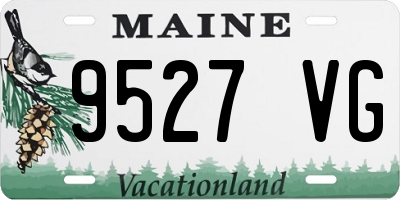 ME license plate 9527VG