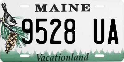 ME license plate 9528UA