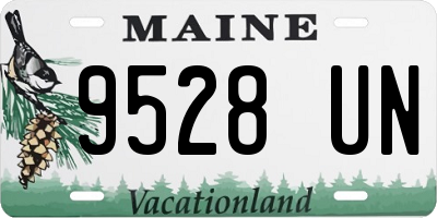 ME license plate 9528UN