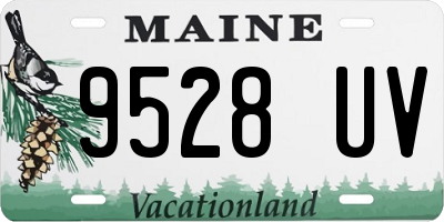 ME license plate 9528UV