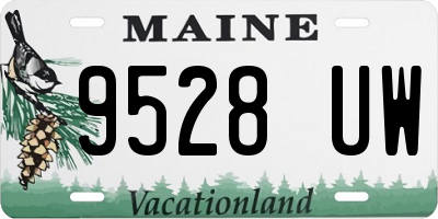 ME license plate 9528UW