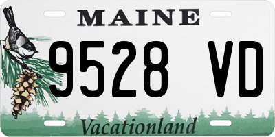ME license plate 9528VD