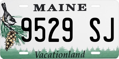 ME license plate 9529SJ