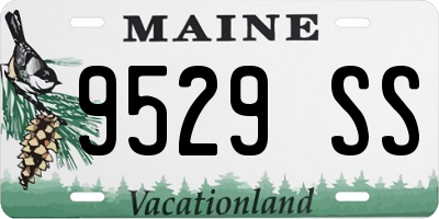 ME license plate 9529SS