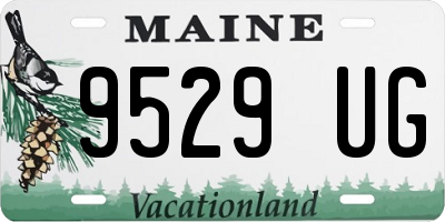 ME license plate 9529UG
