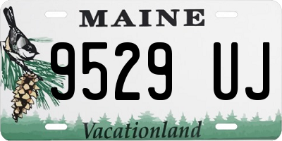 ME license plate 9529UJ