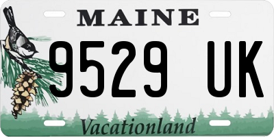 ME license plate 9529UK