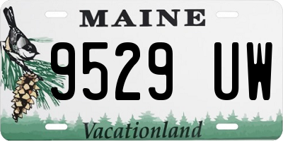 ME license plate 9529UW