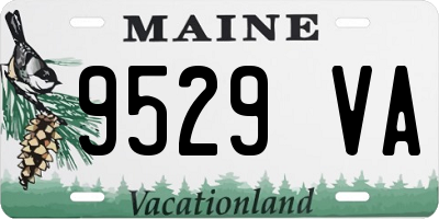 ME license plate 9529VA