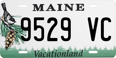 ME license plate 9529VC