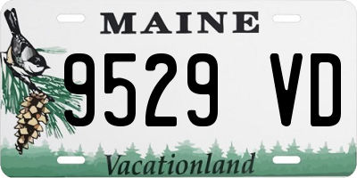 ME license plate 9529VD