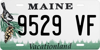 ME license plate 9529VF
