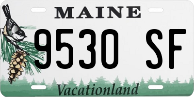 ME license plate 9530SF