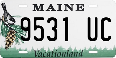 ME license plate 9531UC
