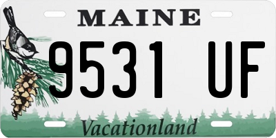 ME license plate 9531UF
