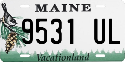 ME license plate 9531UL