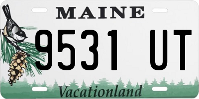 ME license plate 9531UT