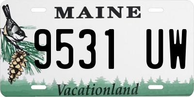 ME license plate 9531UW