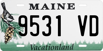 ME license plate 9531VD
