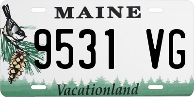 ME license plate 9531VG