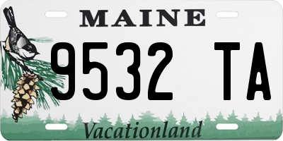 ME license plate 9532TA