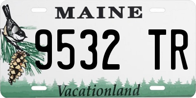 ME license plate 9532TR