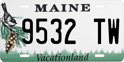 ME license plate 9532TW