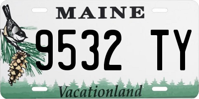 ME license plate 9532TY
