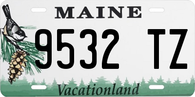 ME license plate 9532TZ