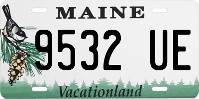 ME license plate 9532UE