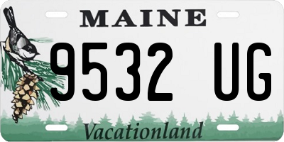 ME license plate 9532UG