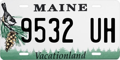 ME license plate 9532UH