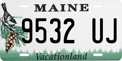 ME license plate 9532UJ