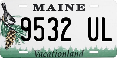 ME license plate 9532UL