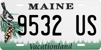 ME license plate 9532US