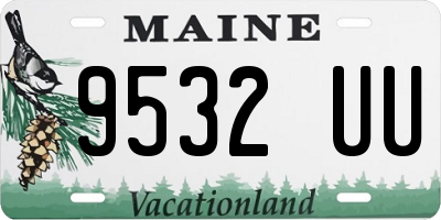 ME license plate 9532UU