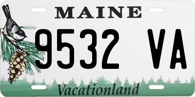 ME license plate 9532VA