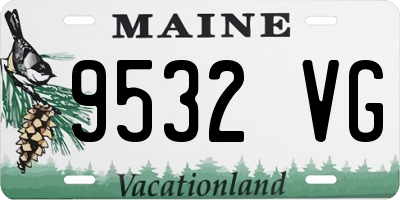 ME license plate 9532VG