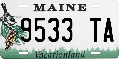 ME license plate 9533TA