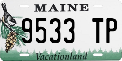 ME license plate 9533TP