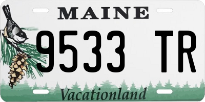 ME license plate 9533TR