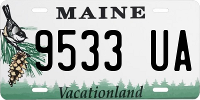 ME license plate 9533UA