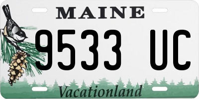 ME license plate 9533UC